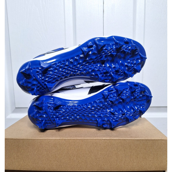 Air Jordan 1 Mid TD Game Royal Patent Football Cleats FJ6805-401 size 9.5 No Box